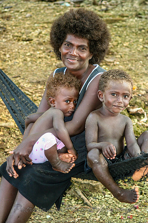 Solomon Islands Woman and Her Children IMG_0204