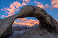 Mount Whitney through Mobius Arch, Alabama Hills Rec Area at Sunrise_U7A8401