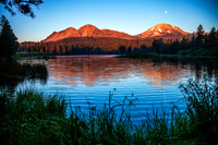 Lassen Peak Sunset over Manzanita Lake_MG_6945